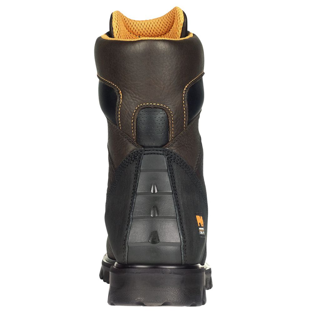 Botas de Trabajo Masculino - Timberland Pro® Rigmaster 8\" Steel Toe - TIGDJ2184 - Marrom/Pretas